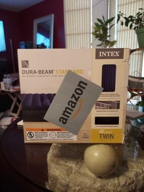 Intex Dura-Beam Standard Twin Air Mattress - White